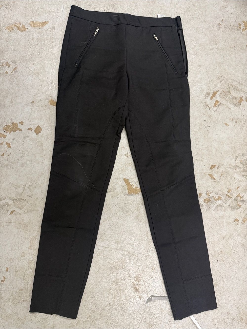 ZARA Women Black Slim Stretch Pants - Classic Everyday Style - Size XS LIKE NEW